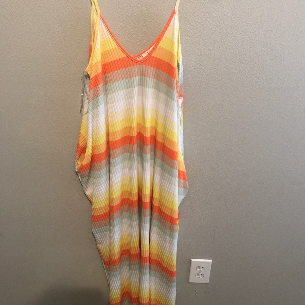 Striped maxi